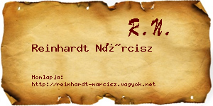 Reinhardt Nárcisz névjegykártya